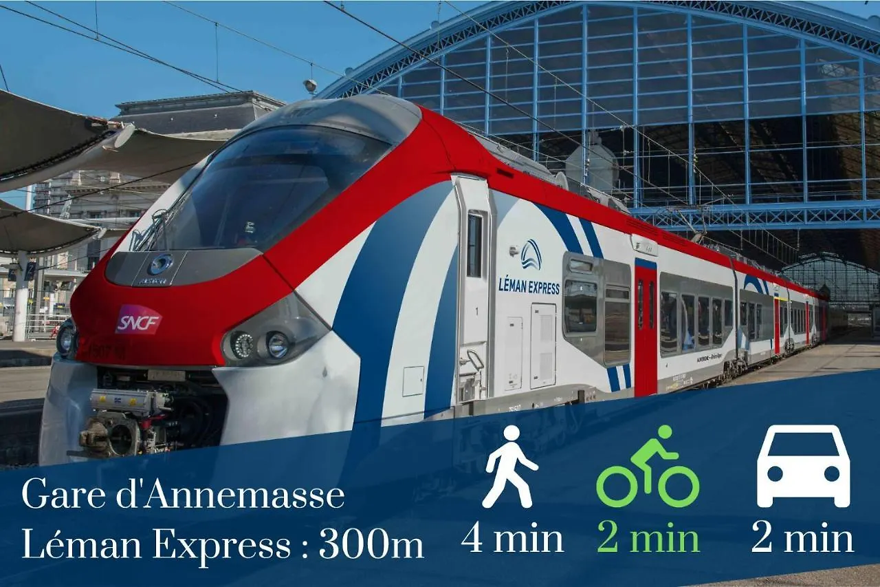 Homey Boheme - Proche Gare/Proche Centre/Wifi Annemasse Apartment